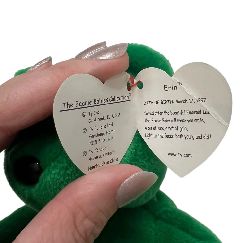 Vintage Ty Beanie Baby named Erin - Picture 4 of 6